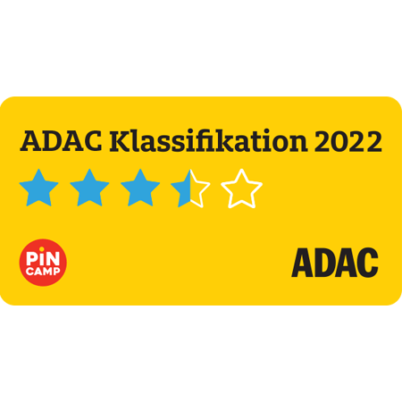 Classificazione ADAC 2022 con 4 stelle su 5.